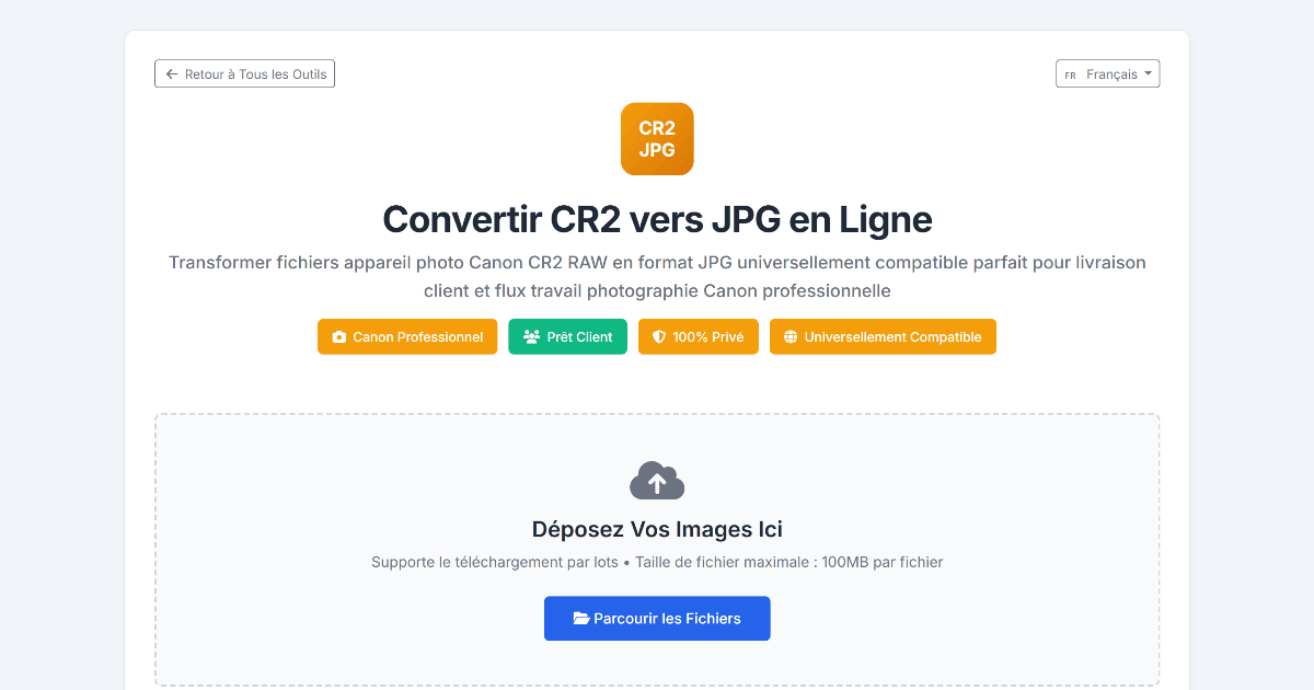 Convertir CR2 en JPG Gratuit en Ligne - Convertisseur CR2 vers JPEG ...
